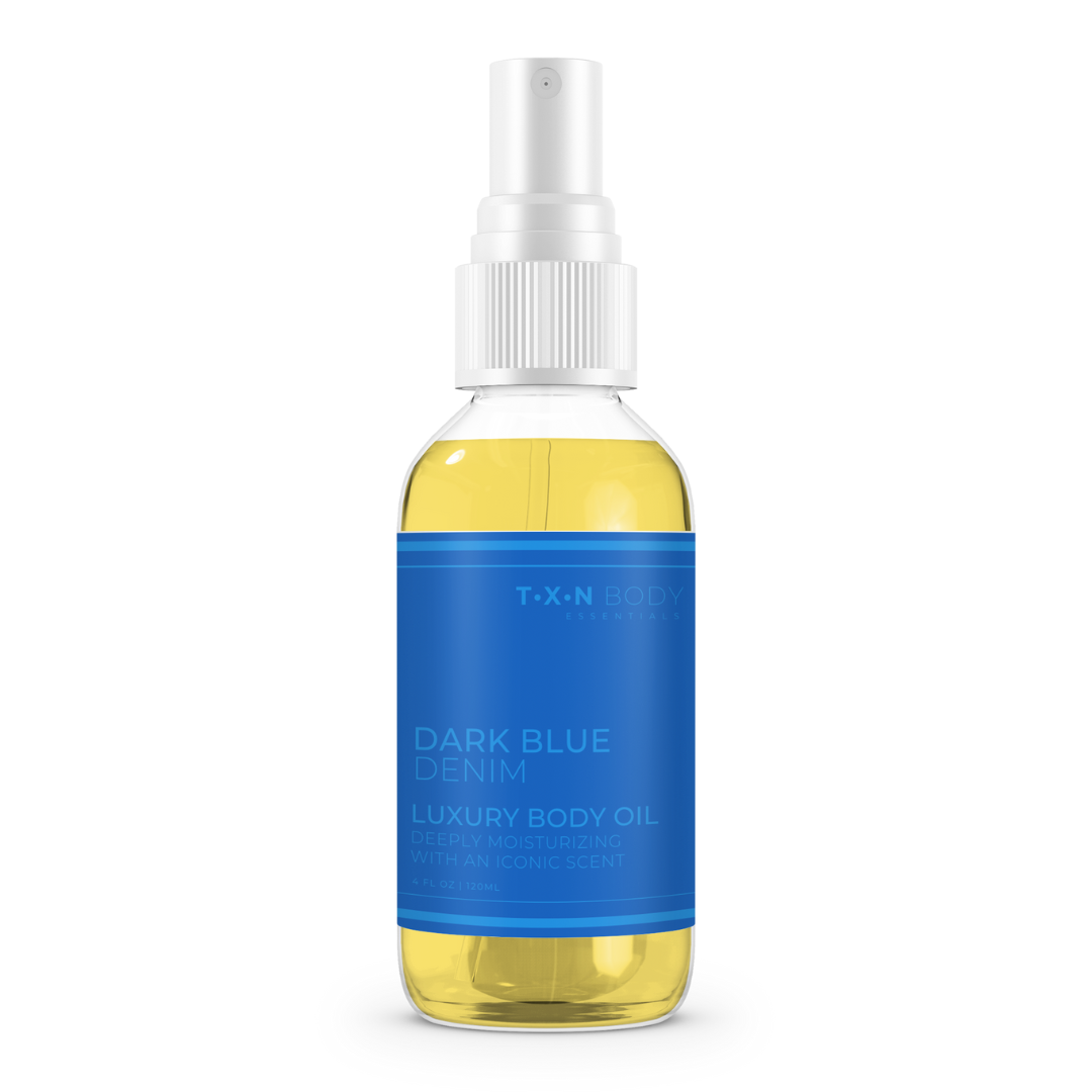 Dark Blue Denim Luxury Body Oil