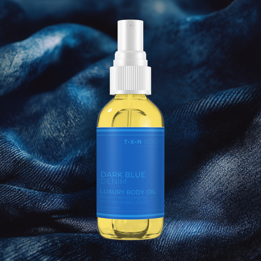 Dark Blue Denim Luxury Body Oil